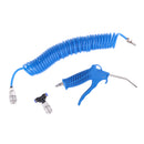 Air Blow Gun KIt Air Compressor Hose Kit with Steel Nozzle Kit & Recoil Hose for Dust Cleaning
