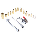 17pcs Air Tool Accessory Kit Pneumatic Zinc Alloy Compressor Hose Blow Gun Tool Set