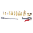 14pcs Air Tool Accessory Kit Pneumatic Zinc Alloy Compressor Hose Blow Gun Tool Set
