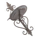 Wall Mounted Cast Iron Vintage Bird Bath Feeder Shabby Chic Garden New
