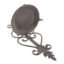 Wall Mounted Cast Iron Vintage Bird Bath Feeder Shabby Chic Garden New