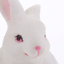 Lifelike Rabbits Sculpture Statue Lawn Ornament Home Office Table Decoration, 1 Pair
