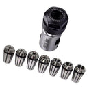 7pcs/Set ER11 Spring Collet Set & 5mm Extension Rod for CNC Milling Lathe Tools