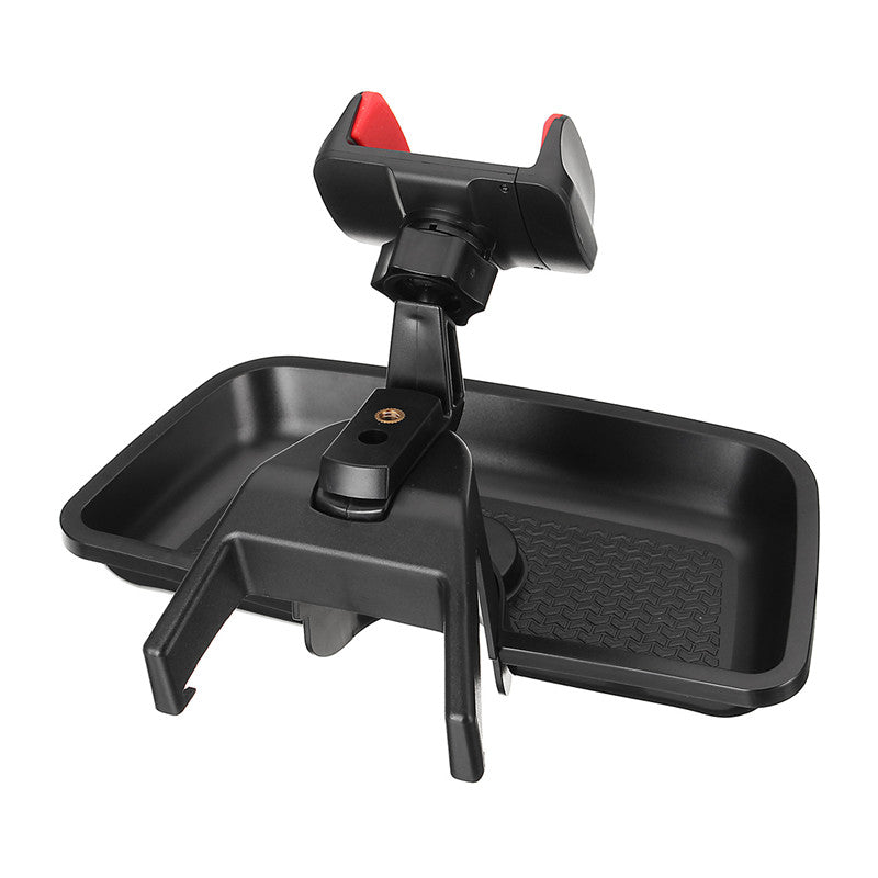 Universal 360 Degree Rotation Car Dashboard Phone Holder Stand with Storage Box for Mobile Phone