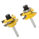 Rail & Stile Router Bits - Matched 2 Bits Round-over - 1/4" Shank Cutter DIY