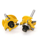 Rail & Stile Router Bits - Matched 2 Bits Round-over - 1/4" Shank Cutter DIY