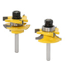 Rail & Stile Router Bits - Matched 2 Bits Round-over - 1/4" Shank Cutter DIY