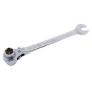 19mm-22mm Steel Dog Bone Multi Hex Ratchet Wrench Swivel Head Spanner Tool