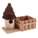 Cute Succulent Plants Pot Cactus Plant Pot Flower Pot Container Planter Bonsai Pots with Bird Houses