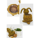 Artificial Garden Topiary Animal Rabbit Moss Flower Pot Succulent Planter