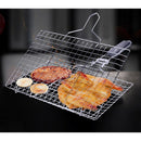 Barbecue Wire Mesh Grilling Basket Net for Fish Vegetables,Stainless Steel BBQ Tool Cookout Accessories
