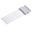 Wide Barbecue Skewer BBQ Needle Grill 17.71'',Extensible for Roasted Kebab Chicken Shrimp and Vegetables