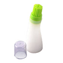Heat Resistant Grill Oil Bottle Brush Silicone Bake Barbecue Basting Brushes Green &White