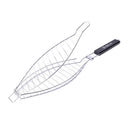 Barbecue Wire Mesh Fish Shaped Grilling Basket Net For Grilled Fish,Stainless Steel BBQ Tool Cookout Accessories