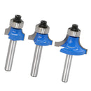 3x/set 1/4" Shank Reversible Finger Joint Set Woodworking Cutter Tool