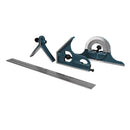 4 x Stainless Steel Combination Square Set Universal Bevel Protractor 0-180 Degree