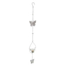 Retro Butterfly Candle Lantern Hurricane Lamp Candleholder for Hanging Decor