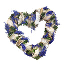 Lavender Heart Wreaths, Romantic Hanging Decoration Rattan Wreaths for ValentineÂ’s Day, Weddings, Front Door Display