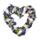 Lavender Heart Wreaths, Romantic Hanging Decoration Rattan Wreaths for ValentineÂ’s Day, Weddings, Front Door Display