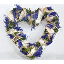 Lavender Heart Wreaths, Romantic Hanging Decoration Rattan Wreaths for ValentineÂ’s Day, Weddings, Front Door Display