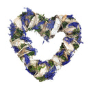 Lavender Heart Wreaths, Romantic Hanging Decoration Rattan Wreaths for ValentineÂ’s Day, Weddings, Front Door Display