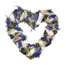 Lavender Heart Wreaths, Romantic Hanging Decoration Rattan Wreaths for ValentineÂ’s Day, Weddings, Front Door Display