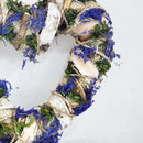 Lavender Heart Wreaths, Romantic Hanging Decoration Rattan Wreaths for ValentineÂ’s Day, Weddings, Front Door Display