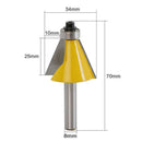 22.5 Degree Chamfer Bevel Beading Edging Router Bit 8mm Shank Woodworking DIY Tools