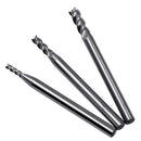 4 Flutes Carbide Tips End Mill Bits Straight Shank Tungsten Steel CNC 10mm Cutting Diameter