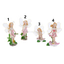 4 Pack Cute Flower Fairies Miniature Plant Pots Bonsai Craft Micro Landscape Fairy Garden Ornaments DIY Dollhouse Kit Decor