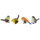 4pcs Artificial Resin Bird Feather Realistic Home Garden Decor Ornament