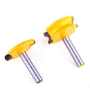 2 x 1/2'' Shank Flute and Bead Canoe Joint Router Bit Set Wood Milling Cutter for Home Improvement DIY