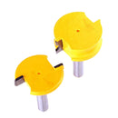 2 x 1/2'' Shank Flute and Bead Canoe Joint Router Bit Set Wood Milling Cutter for Home Improvement DIY