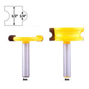 2 x 1/2'' Shank Flute and Bead Canoe Joint Router Bit Set Wood Milling Cutter for Home Improvement DIY