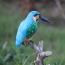 Realistic Plastic Kingfisher Birds Ornament Garden Statue Birds Sculpture Patio Yard Lawn Ornaments