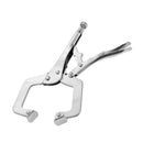 11-inch C Clamp Vise Grip Locking Regular Tip Easy Release Pliers Heavy Duty