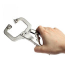11-inch C Clamp Vise Grip Locking Regular Tip Easy Release Pliers Heavy Duty