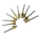 10pcs 3mm Shank Mini Reversible Finger Joint Set Woodworking Milling Cutter