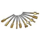 10pcs 3mm Shank Mini Reversible Finger Joint Set Woodworking Milling Cutter