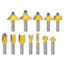 12 pcs Carbide Router Bits Set 8mm Shank Wood Rotary Power Tool