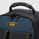 Tool Pouch Electrician Bags w/ Shoulder Strap Canvas Backpack 15 Pockets 12Inch