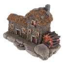Mini Resin Craft Fairy Garden House with Lamp Dollhouse Ornament Micro Landscape DIY