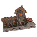 Mini Resin Craft Fairy Garden House with Lamp Dollhouse Ornament Micro Landscape DIY