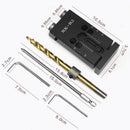 Aluminum Pocket Hole Jig Kit System For Wood Working & Joinery + Step Drill Bit & Accessories Wood Work Tool Set For 15-35mm Wood Board