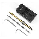 Aluminum Pocket Hole Jig Kit System For Wood Working & Joinery + Step Drill Bit & Accessories Wood Work Tool Set For 15-35mm Wood Board