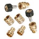 8pcs Pressure Washer Adapter Set, Quick Connect Kit, M22 to 3/8'' Quick Connect, 3/4" to Quick Release
