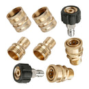 8pcs Pressure Washer Adapter Set, Quick Connect Kit, M22 to 3/8'' Quick Connect, 3/4" to Quick Release