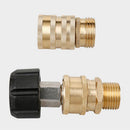 8pcs Pressure Washer Adapter Set, Quick Connect Kit, M22 to 3/8'' Quick Connect, 3/4" to Quick Release