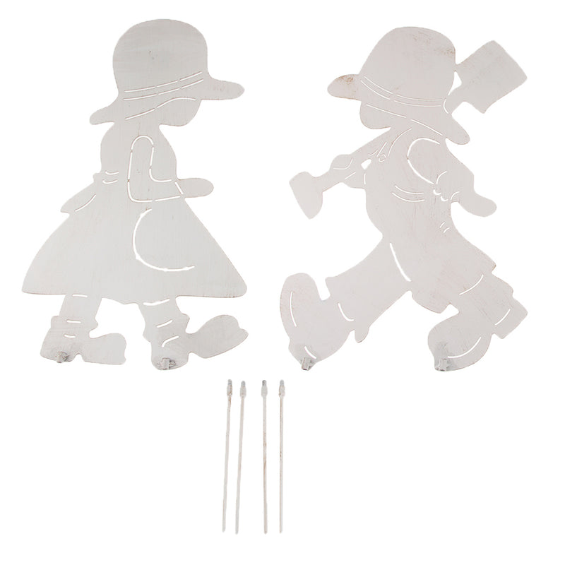 1 Set of Lovely Kids Stakes Garden Lawn Outdoor Yard Art Decoration Ornament