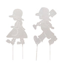 1 Set of Lovely Kids Stakes Garden Lawn Outdoor Yard Art Decoration Ornament